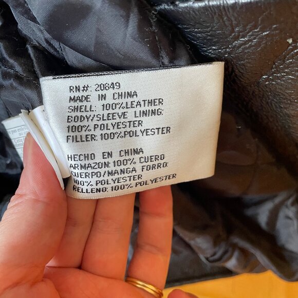 Black leather jacket - Picture 3 of 8